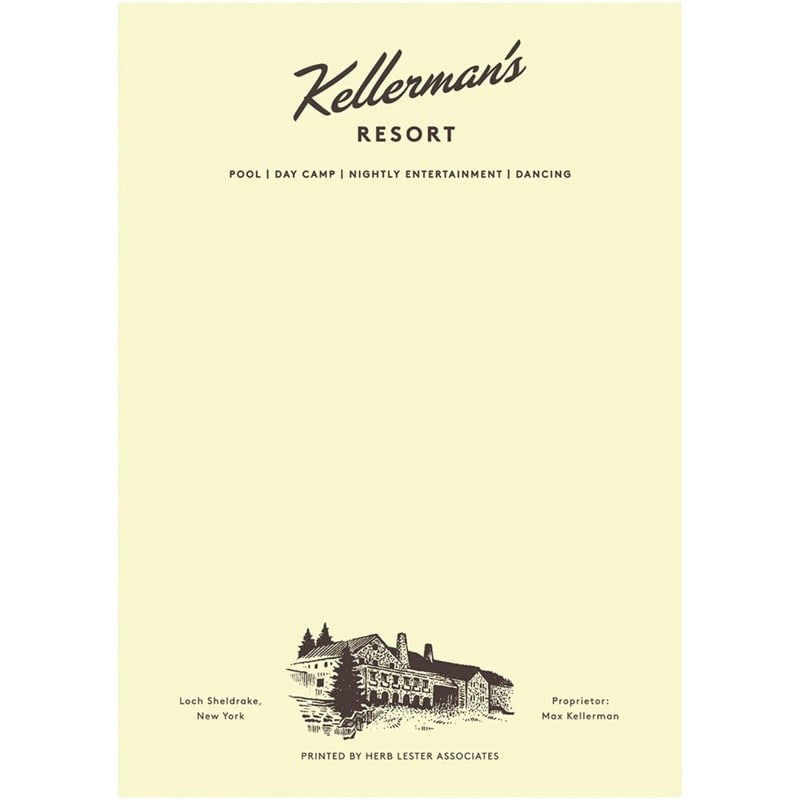 Herb Lester Associates Fictional Hotel Notepad Kellerman's Resort