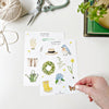 Emily Lex Studio Garden Sticker Sheets - Product shown in models hand