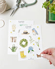 Emily Lex Studio Garden Sticker Sheets - Product shown in models hand
