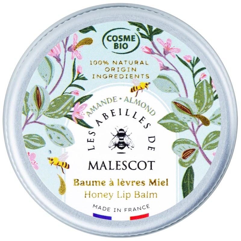Les Abeilles de Malescot Honey Lip Balm - Almond (15 ml)
