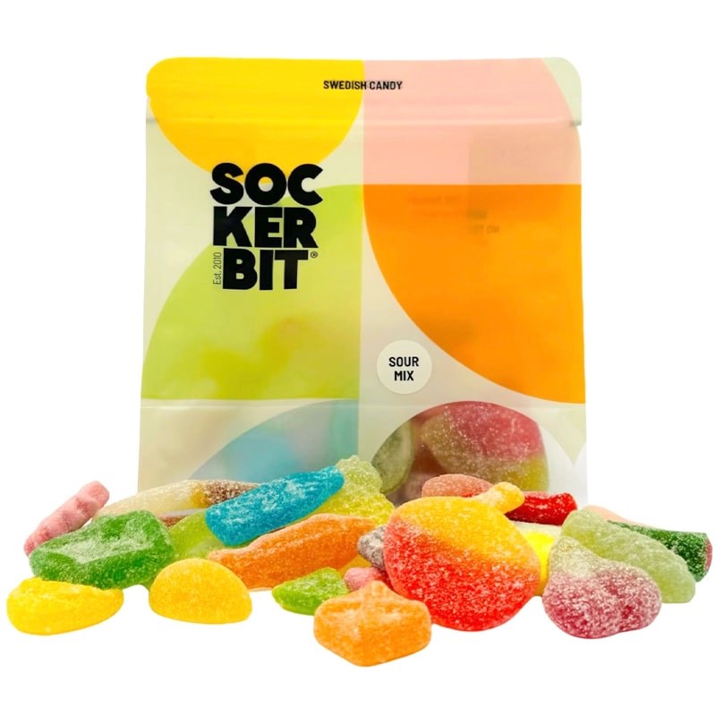 Sockerbit Sour Swedish Candy Mix (8 oz)