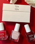 Tenoverten The Love Trio - Products shown on red background