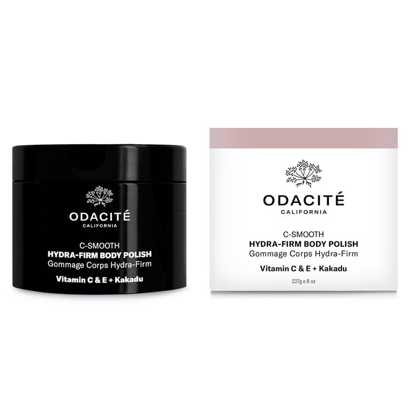 Odacite C-Smooth Hydra-Firm Body Polish - Product shown next to box (227 g) 
