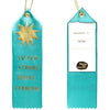 Yellow Owl Workshop Award Ribbon - Super Strong Brave Champion - Front and back of product shown 
