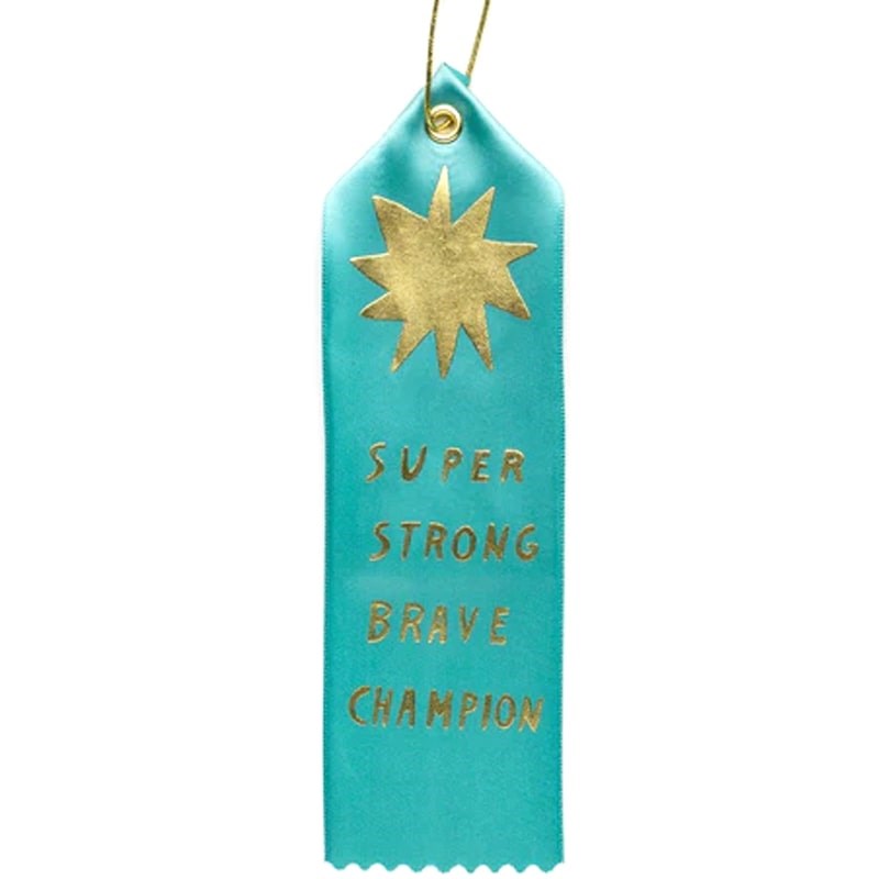 Yellow Owl Workshop Award Ribbon - Super Strong Brave Champion