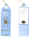 Yellow Owl Workshop Award Ribbon - Hangin Tough Kitty - Front and back of product shown