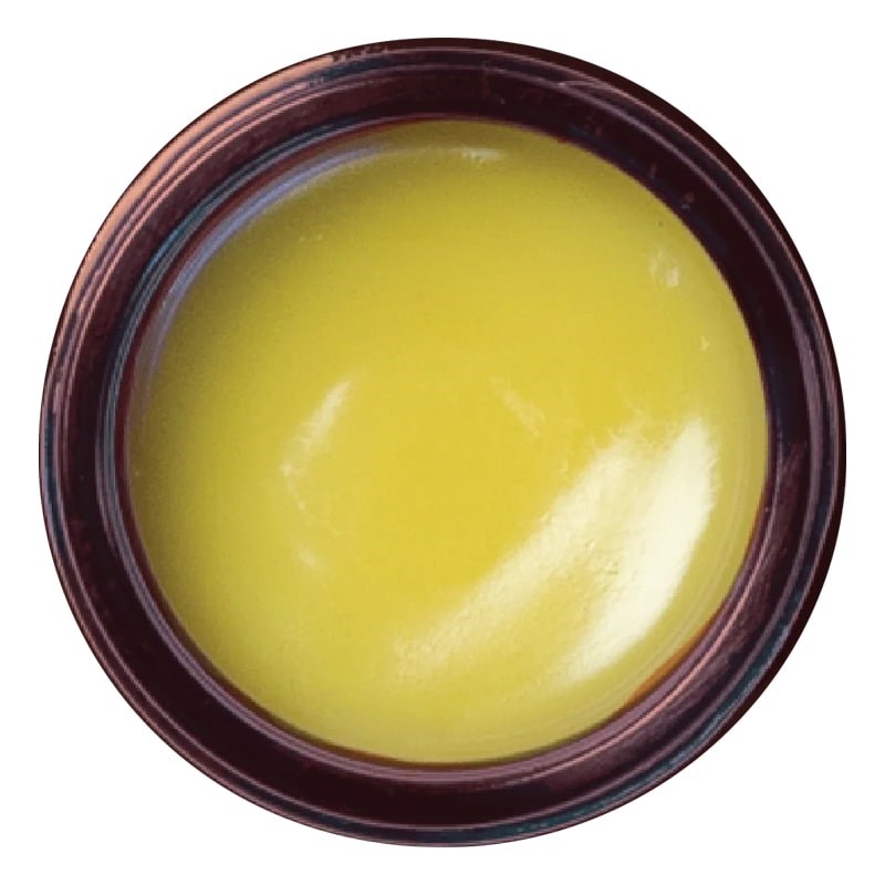 Motherlove Pregnant Belly Salve - Overhead shot of product with lid off