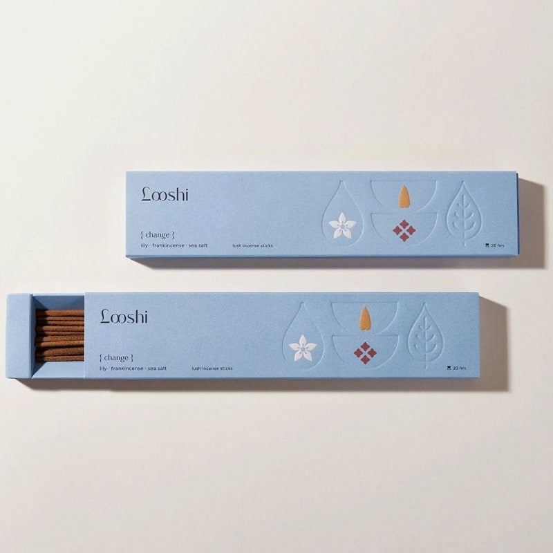 Looshi Change Incense - Two incense boxes and one open