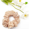 Kennedy Elise Copper Striped Scrunchie - Beauty shot 