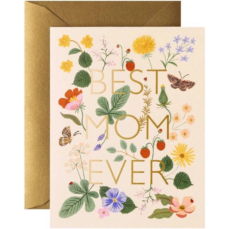 Rifle Paper Co. Best Mom Ever Greeting Card (1 pc)