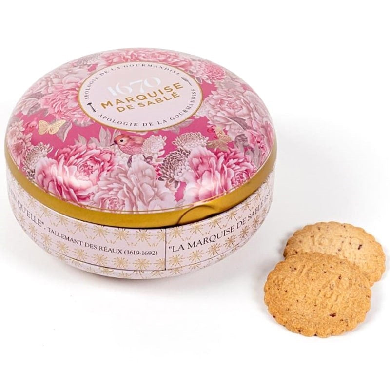 La Sablesienne &quot;Treasure&quot; Round Tin - Shortbread Cookies (175 g)
