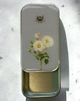 Firefly Notes Bee and Rose Notions Tin - Small - Product shown with lid open