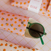 Ecke Naranjas Pink Glasses Case - Product shown with glasses