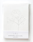 Emily Lex Studio Garden Flowers Paintable Notecards - Product shown on white background