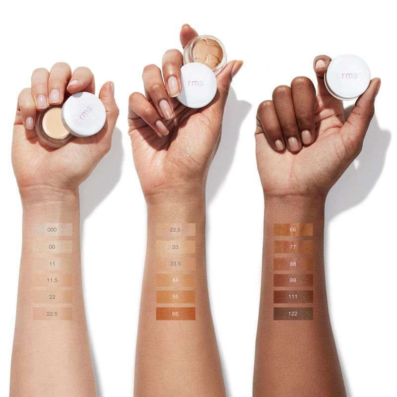 RMS Beauty Un Cover-Up - assorted colors on different skin tones - arm swatches